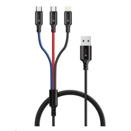 CONNECT IT Wirez 3in1 USB-C & Micro USB & Lightning, 1,2 m