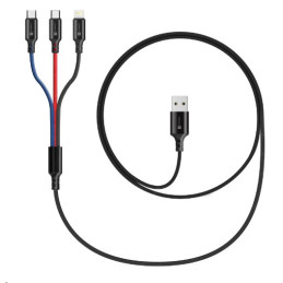 CONNECT IT Wirez 3in1 USB-C & Micro USB & Lightning, 1,2 m