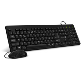 CONNECT IT Combo drátová cerná klávesnice + myš, CZ + SK layout
