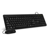 CONNECT IT Combo drátová cerná klávesnice + myš, CZ + SK layout