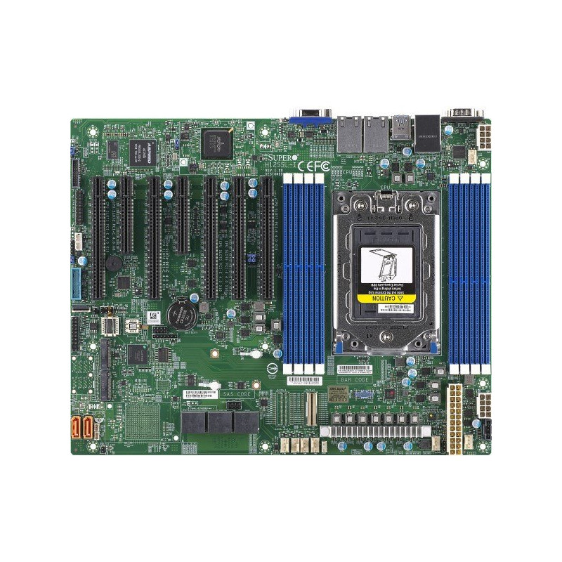 SUPERMICRO MB 1xSP3 (Epyc 7002 SoC), 8x DDR4, 16x SATA3 nebo 8x SATA+2x NVMe, 2x M.2, PCIe 4.0 (5 x16, 2 x8), 2x1Gb,IPMI