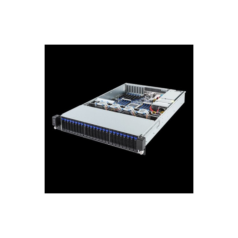 Gigabyte server R271-Z31 1xSP3 (AMD Epyc 7001), 16x DDR4 DIMM, 16(24)x 2,5, M.2, 2x 10GbE SFP+, IPMI, 2x 800W plat