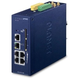 Planet dual 5G/LTE bezpečnostní brána, 2x WAN + 3x LAN, DI/DO, GPS, DIN, IP30, -40/+75°C, dual 9-54VDC