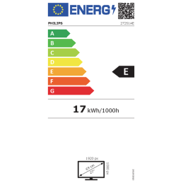 Philips 272S1AE/00 27" IPS LED 1920x1080 50 000 000:1 4ms 250cd DP HDMI DVI pivot repro cierny