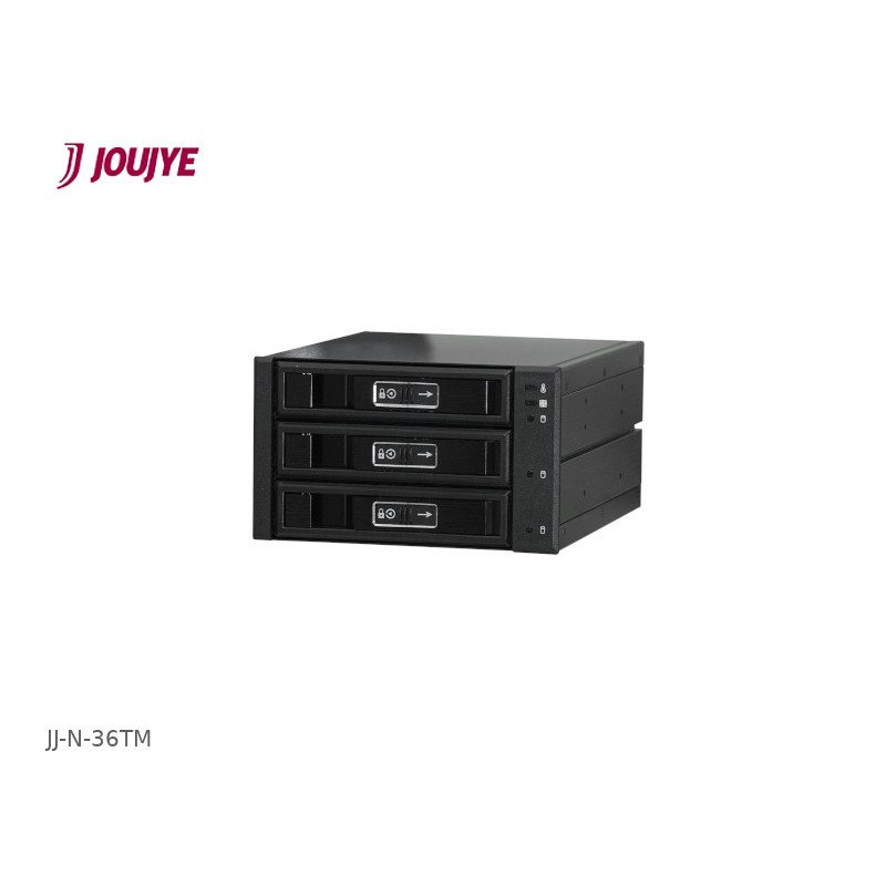Jou Jye Backplane pro 3.5" 3x SATA/SAS3 HDD do 2x 5,25" black (náhrada JJ-2132M-SS)