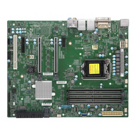 SUPERMICRO MB 1xLGA1151 (Xeon E-2xx,core), C246,4xDDR4,8xSATA3,2xM.2,4xPCIe 3.0 (x16,x8,x4,x1),HDMI,DP,DVI,Audio,2x LAN