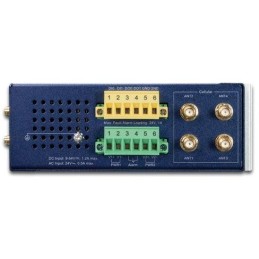 Planet dual 5G/LTE bezpečnostní brána, 2x WAN + 3x LAN, DI/DO, GPS, DIN, IP30, -40/+75°C, dual 9-54VDC