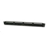 Premium Patch panel 24xRJ45, CAT5E, UTP, černý
