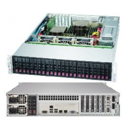 SUPERMICRO 2U chassis 24x 2,5"HS (20x SAS/SATA +4x SAS/SATA/NVMe), 2x1200W (80PLUS titanium)
