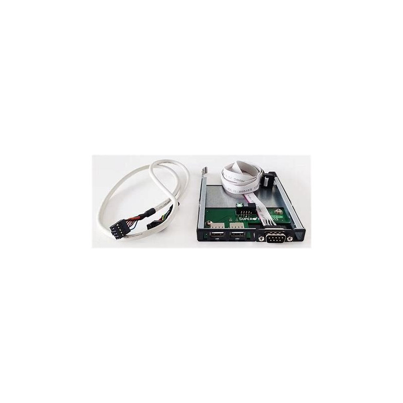 SUPERMICRO Black USB/COM port tray in slim DVD bay,RoHS/REACH,PBF