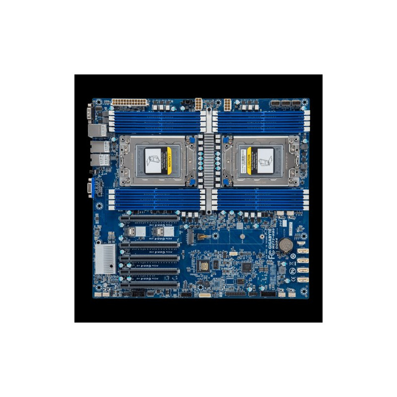 Gigabyte MB MZ72-HB0, 2x SP3, 16x DDR4r, 4x SATA+12xSATA/4xNVMe, 2x NVMe, M.2, 2x 10Gb LAN, 5xPCIe4.0 (3 x16,2 x8), IPMI