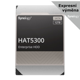 Synology HDD Enterprise SATA 3.5” 12TB HAT5300-12T, 7200ot./min., cache 256MB, 5 let záruka
