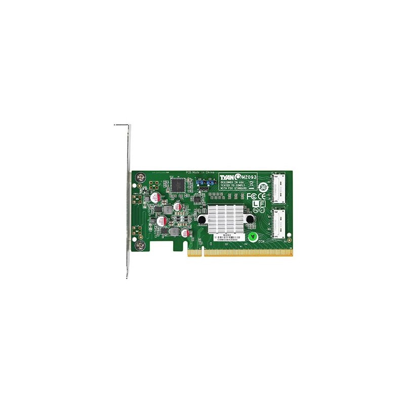 Tyan NVMe adpater, PCIe x16/2x OCuLink 8x, M2093