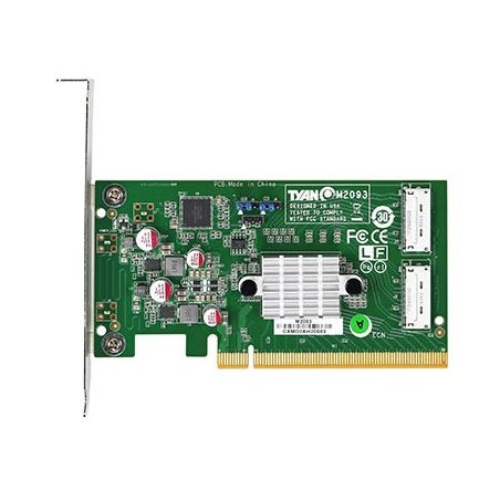 Tyan NVMe adpater, PCIe x16/2x OCuLink 8x, M2093