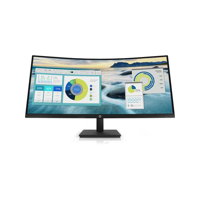 HP P34hc G4, 34.0/VA, 3440x1440/100Hz, 3500:1, 5 ms, 250cd, HDMI/DP/USB-C(65W), 3-3-0, repro