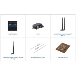 Teltonika LTE Wi-Fi Router RUT241, 2,4 GHz, 802.11b/g/n, 2/3/4G, LTE, 1x DI/DO