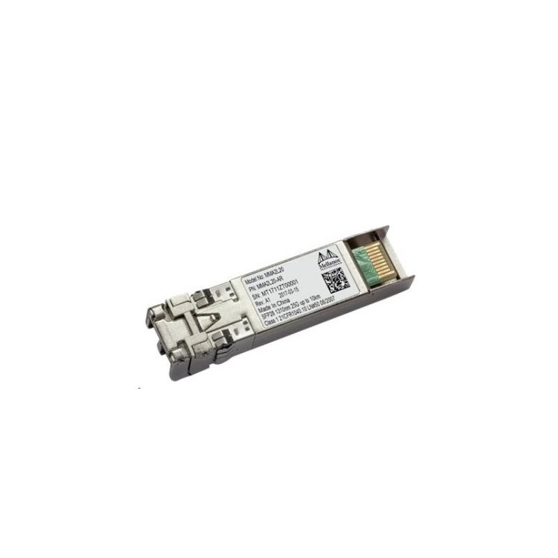 Nvidia Mellanox® optical transceiver, 25GbE, 25Gb/s, SFP28, LC-LC, 1310nm, LR up to 10km