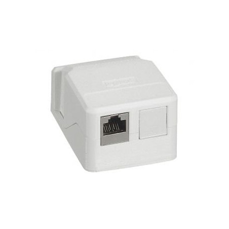 LEGRAND LINKEO C Zásuvkový nástenný neosazený povrchový box pro 2× RJ45, pro 1x nebo 2x keystone