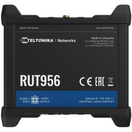 Teltonika LTE Wi-Fi Router RUT956, 2,4 GHz, 802.11b/g/n, 2/3/4G, LTE, GPS, 4x DI/DO