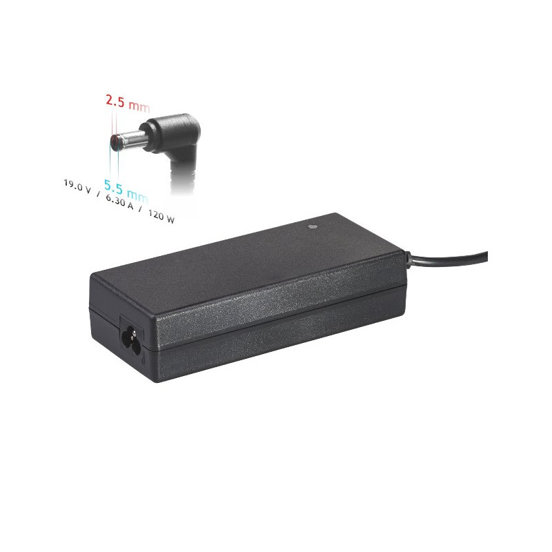 Akyga Nabíječka na notebook 19V/6.3A/120W 5.5 x 2.5 mm pro Fujitsu-Siemens/HP/Compaq/Toshiba