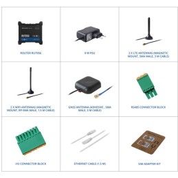 Teltonika LTE Wi-Fi Router RUT956, 2,4 GHz, 802.11b/g/n, 2/3/4G, LTE, GPS, 4x DI/DO