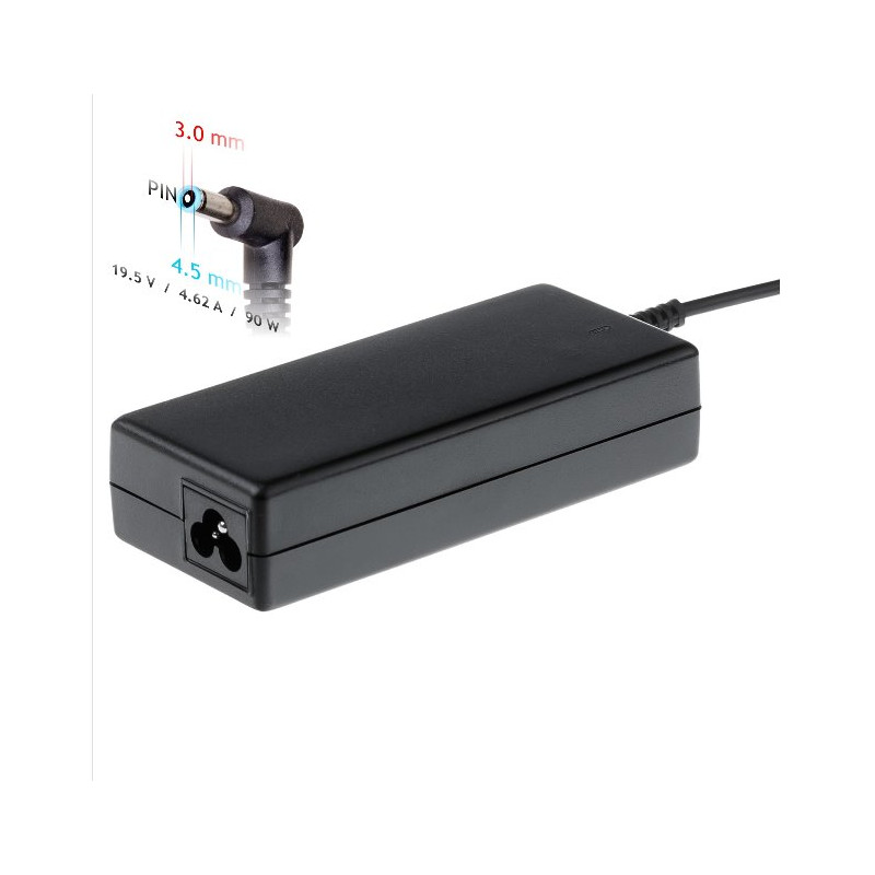 Akyga Nabíjecka na notebook 19.5V/4.62A 90W 4.5 x 3.0 mm + pin pro Dell