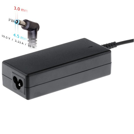 Akyga Nabíjecka na notebook 19.5V/3.33A 65W 4.5 x 3.0 mm + pin pro Dell