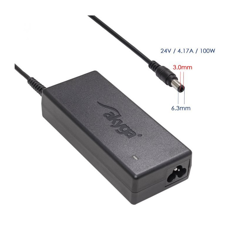 Akyga Nabíjecka na notebook 24V/4.17A 100W 6.3 x 3.0 mm pro Toshiba