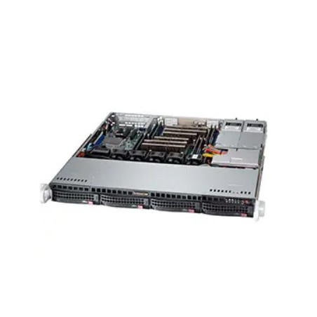 SUPERMICRO 1U chassis 4x 3,5" HS SAS/SATA, 2x600W (Platinum)