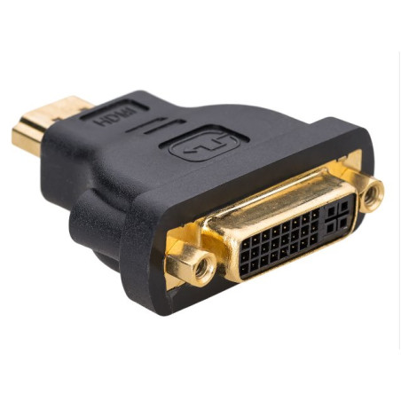 Akyga adaptér DVI-F/HDMI-M/Duplex/cerná
