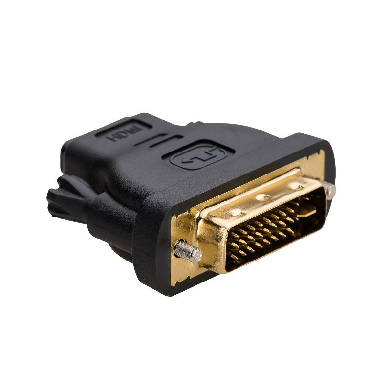 Akyga adaptér DVI-M 24+5/HDMI-F/Duplex/cerná