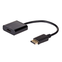 Akyga adaptér DisplayPort/HDMI/ABS/PVC/cerná