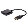 Akyga adaptér DisplayPort/HDMI/ABS/PVC/cerná