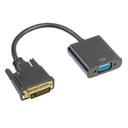 Akyga Adaptér s kabelem DVI/VGA, 15cm