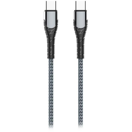 Colorway Datový Kabel USB-C/ USB-C/ 3A/ Fast Charging 65W/ 2m/ Šedivý