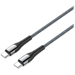 Colorway Datový Kabel USB-C/ USB-C/ 3A/ Fast Charging 65W/ 2m/ Šedivý