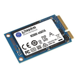 Kingston SSD 512GB KC600 mSATA 3D TLC SM2259 (ctení/zápis: 550/520MB/s)