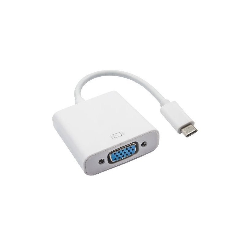 Akyga konventor USB type C/VGA/PVC/ABS