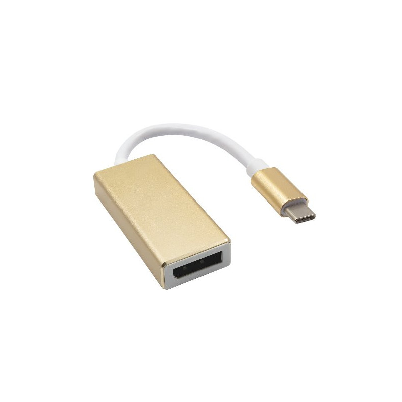 Akyga konventor USB type C/DisplayPort-F/ABS/15cm