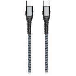 Colorway Datový Kabel USB-C/ USB-C/ 3A/ Fast Charging 65W/ 1m/ Šedivý