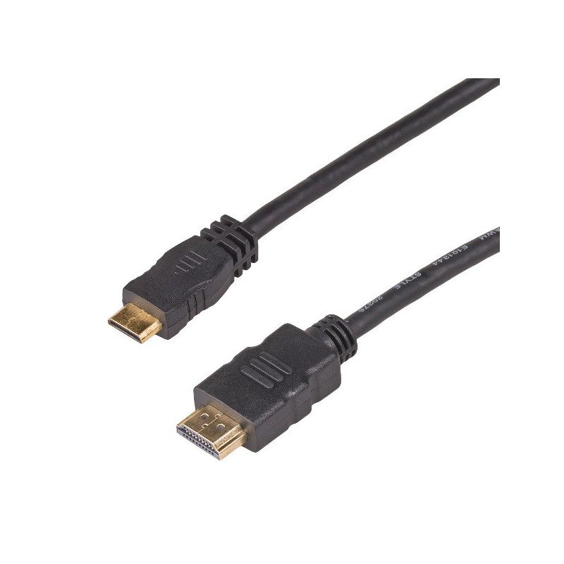 Akyga Kabel HDMI 1.4 (M)/mini-HDMI 1.4 (M), 1m