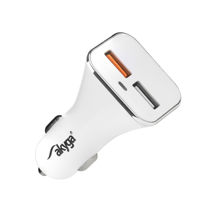 Akyga nabíjecka 2xUSB 5-12 V/3.0 A 18W Quick Charge 3.0