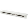 Premium Patch panel 24xRJ45, CAT6, STP, šedý