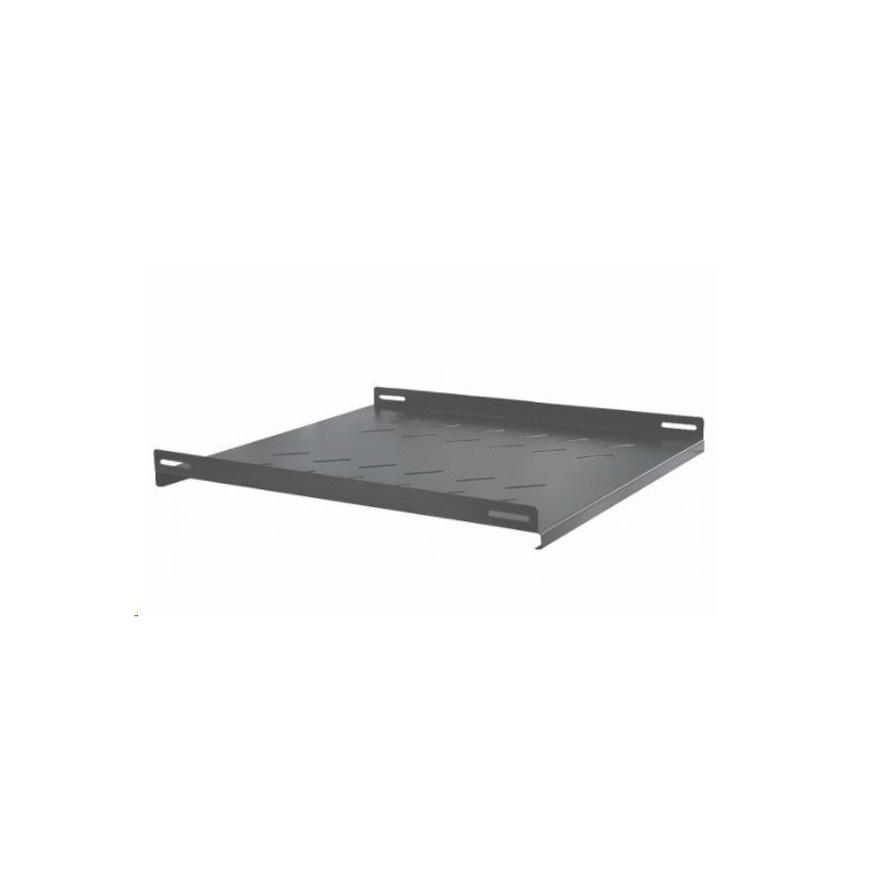 Police, 19", výška 1U, 550mm, pro stojanové rozvaděče, nosnost 50kg, černá