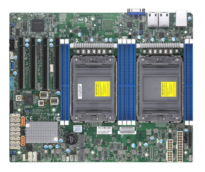 SUPERMICRO MB 2xLGA4189, iC621A, 8x DDR4 ECC, 2xNVMe, 12xSATA3, 2x M.2, 4x PCIe4.0, 2x 1Gb LAN,IPMI