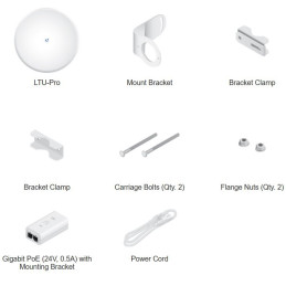 Ubiquiti Radiová PtMP jednotka LTU-Pro, 2x2 MIMO 5 GHz, 24 dBi, PoE in