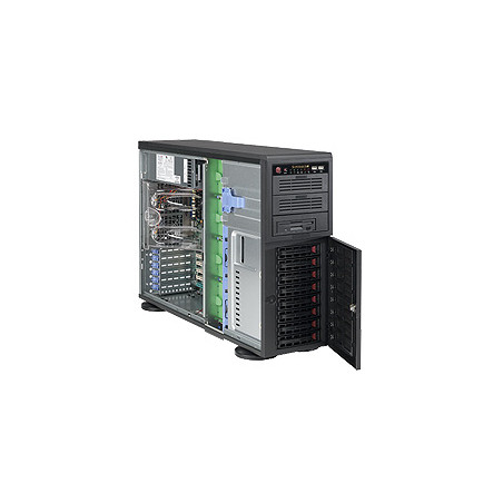 SUPERMICRO Tower/4U 8x 3,5" HS SAS/SATA, 2x 5,25", 1x 5,25" pro 3,5", 903W (80+gold) (Super Quiet - 28dB)