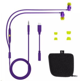 Logitech G333 Gaming Earphones with mic - PURPLE - EMEA