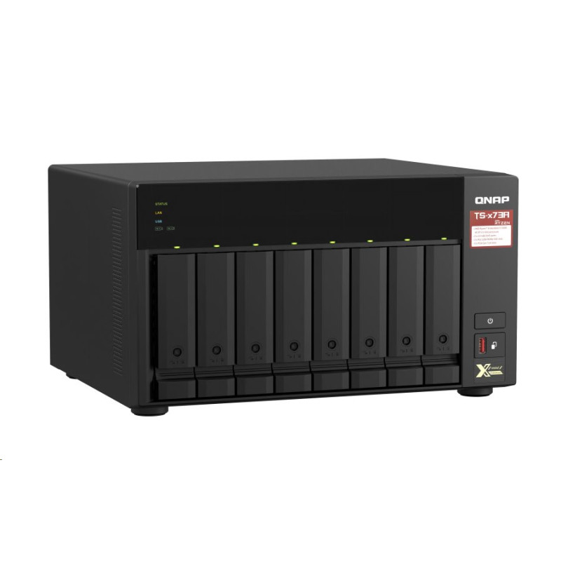 QNAP TS-873A-8G (Ryzen 2,2GHz / 8GB RAM / 8x SATA / 2x M.2 NVMe slot / 2x 2,5GbE / 2x PCIe / 4x USB)