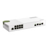 QNAP řízený switch QSW-M2108-2C (8x 2,5GbE RJ45 a 2x kombinované 10GbE SFP+ / RJ-45)